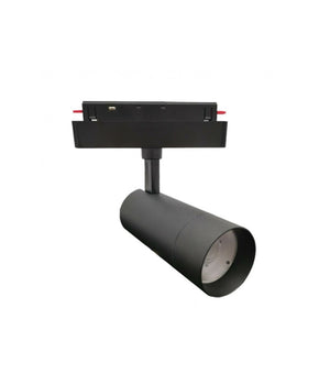 Faretto Led 24w Nero Magnetico Per Binario Monofase 48v Luce 4000k 3000k Cob-24w         