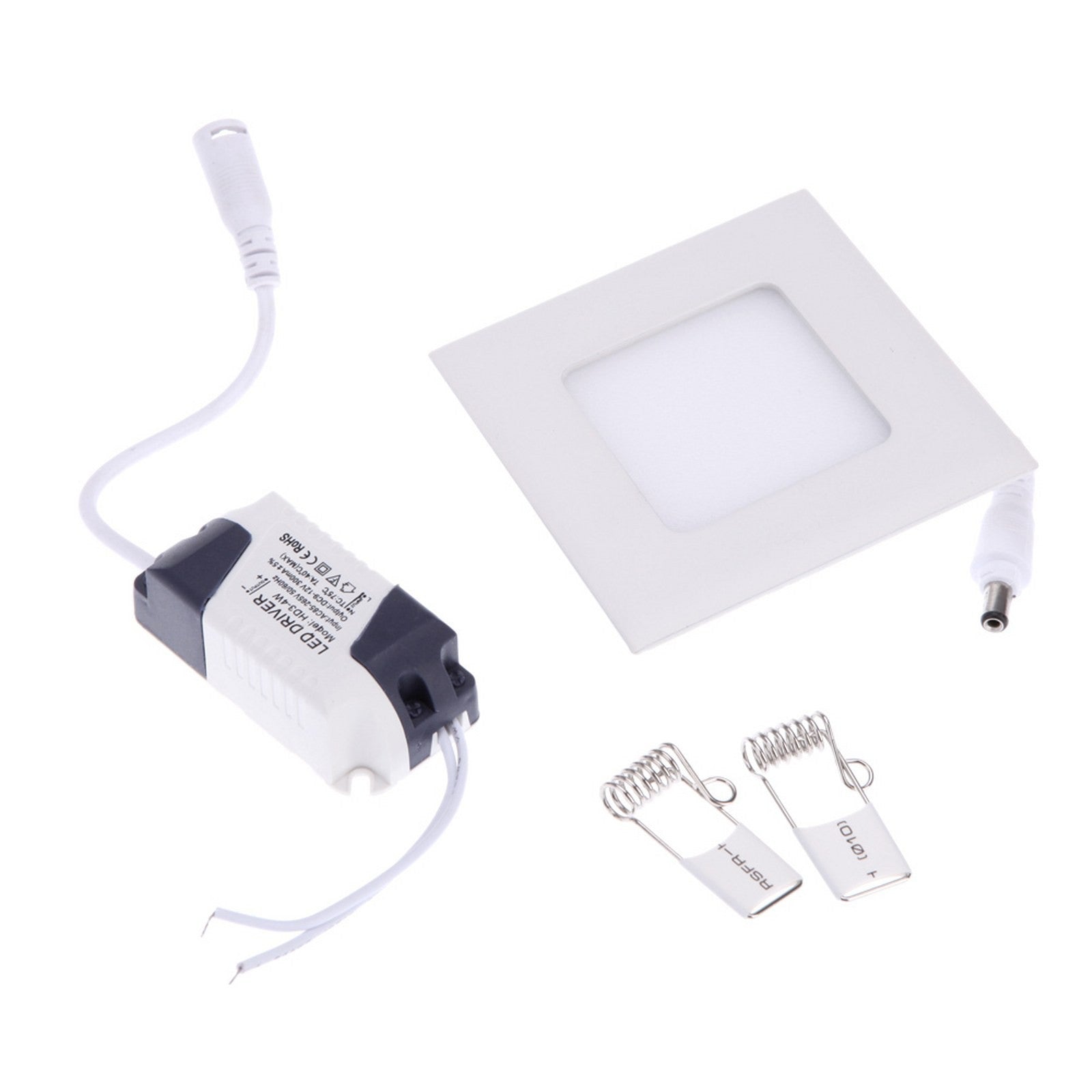Faretto Led 3 Watt Pannello Incasso quadrato 180LM Luce fredda 6000k - Tech-It