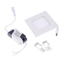 Faretto Led 3 Watt Pannello Incasso quadrato 180LM Luce fredda 6000k - Tech-It