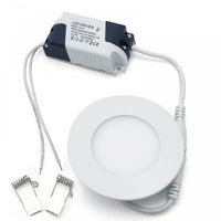 faretto led 3 Watt pannello incasso rotondo 180LM luce calda 3200k - Tech-It