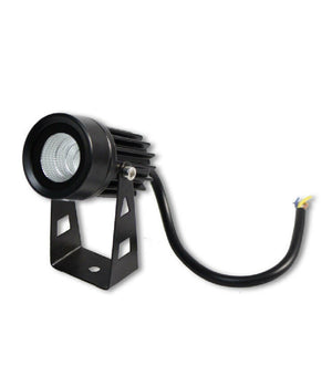 Faretto Led 3,5 W Nero Es38 Staffa Orientabile Esterno Varie Tonalita' Luce Ip65         