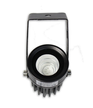 Faretto Led 3,5 W Nero Es38 Staffa Orientabile Esterno Varie Tonalita' Luce Ip65         