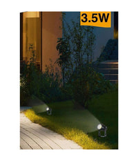 Faretto Led 3,5 W Nero Es38 Staffa Orientabile Esterno Varie Tonalita' Luce Ip65         