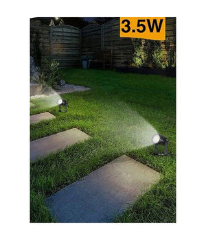 Faretto Led 3,5 W Nero Es38 Staffa Orientabile Esterno Varie Tonalita' Luce Ip65  -bianco Freddo      -