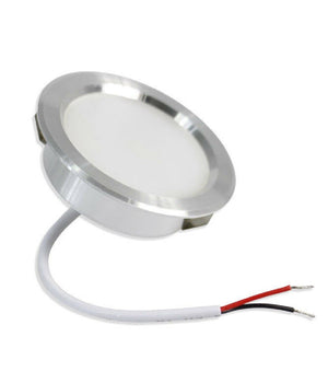 Faretto Led 3w Ad Incasso Rotondo Luce Calda Fredda Naturale Opaco Bordo Argento  -bianco Naturale      -