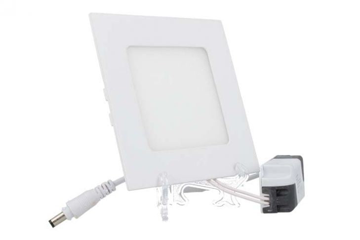 Faretto Led 6 Watt Pannello Incasso quadrato 450LM Luce calda 3200k - Tech-It