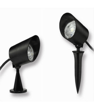 Faretto Led 7w Con Snodo Picchetto Staffa Lampada Per Esterno Segnapassi Ip65 110         