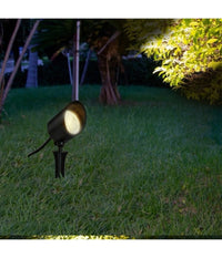 Faretto Led 7w Con Snodo Picchetto Staffa Lampada Per Esterno Segnapassi Ip65 110         