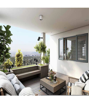 Faretto Led 7w Con Snodo Picchetto Staffa Lampada Per Esterno Segnapassi Ip65 110         