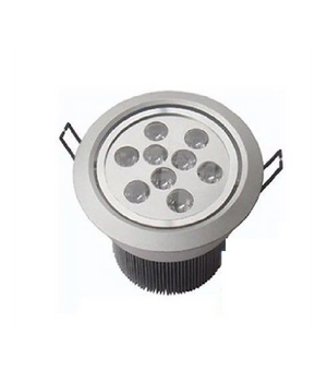 Trade Shop - Faretto Led 9w Ad Incasso Orientabile Spot A Molle Con Alette Luce 220v Driver - -bianco Caldo      -