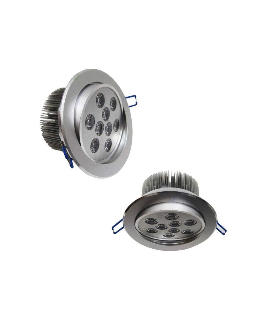 Faretto Led 9w Ad Incasso Orientabile Spot A Molle Con Alette Luce 220v Driver         