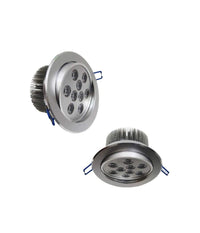 Faretto Led 9w Ad Incasso Orientabile Spot A Molle Con Alette Luce 220v Driver         