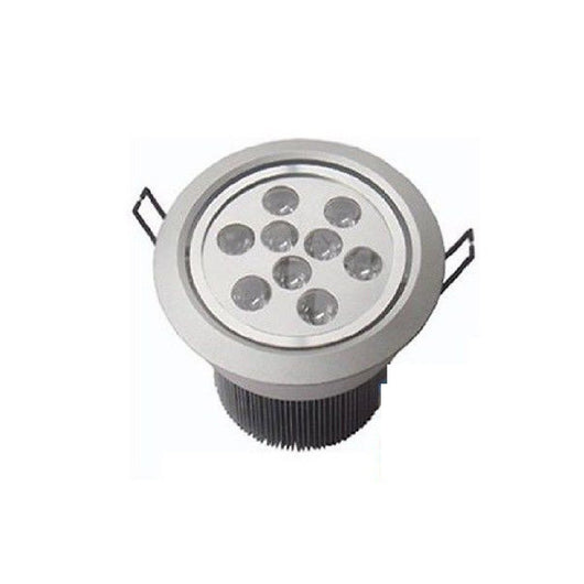 Trade Shop - Faretto Led 9w Ad Incasso Orientabile Spot A Molle Con Alette Luce 220v Driver - -bianco Caldo      -