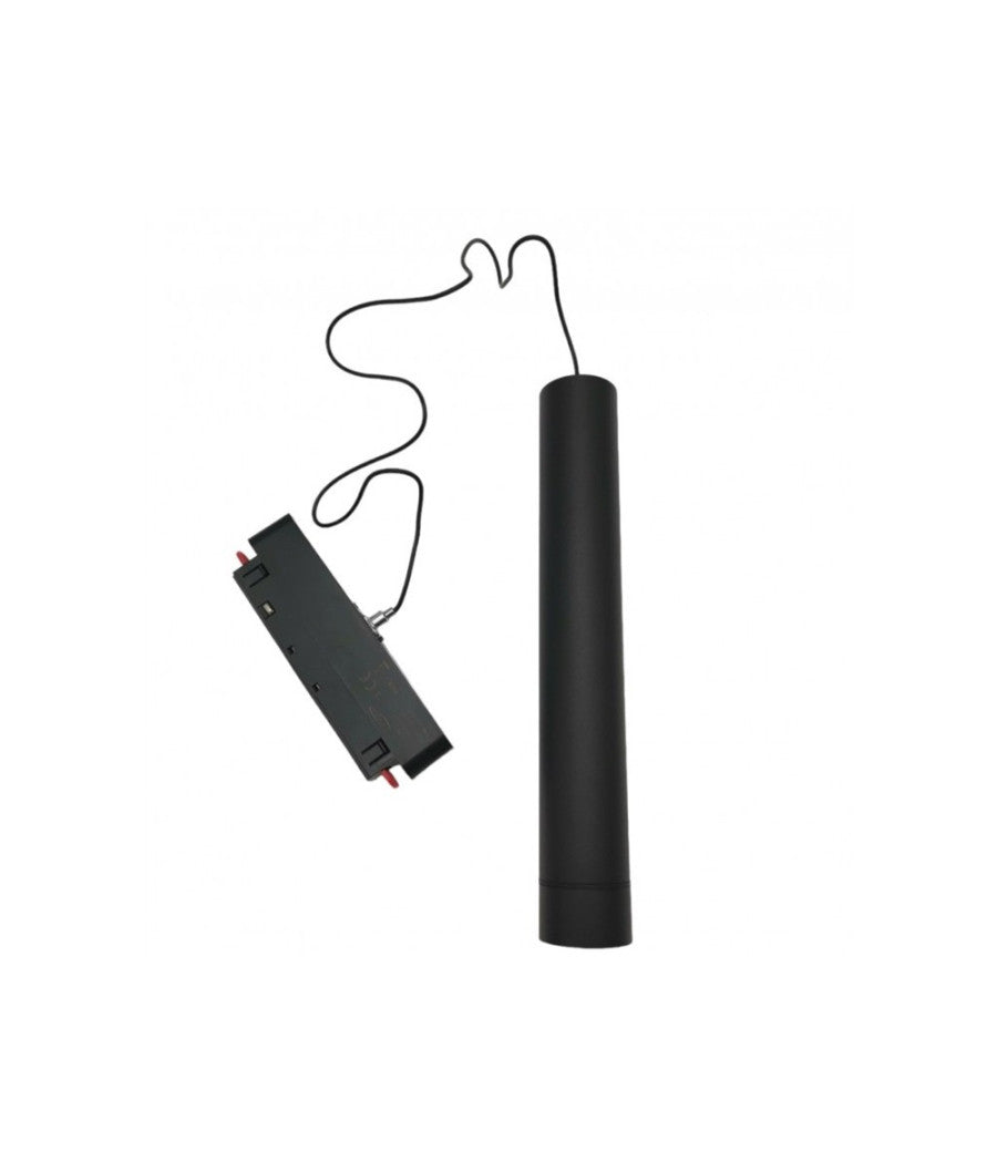 Faretto Led A Cilindro 8w Nero Per Binario Magnetico 48v Luce 3000k 4000k Cob-40         