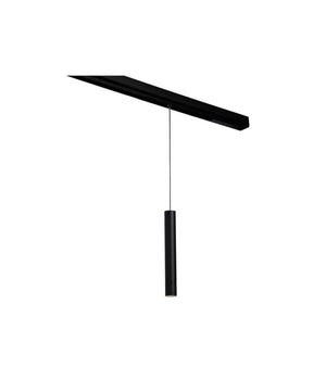 Faretto Led A Cilindro 8w Nero Per Binario Magnetico 48v Luce 3000k 4000k Cob-40  -bianco Naturale      -