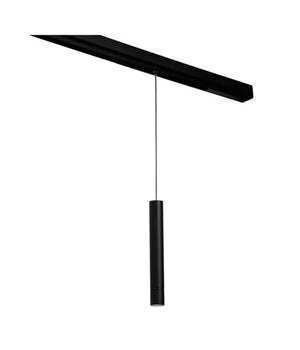 Faretto Led A Cilindro 8w Nero Per Binario Magnetico 48v Luce 3000k 4000k Cob-40         