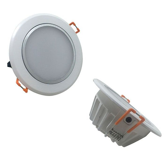 Faretto Led a Pannello Tondo da Incasso 5w 3000k Luce Calda (D 103 mm)