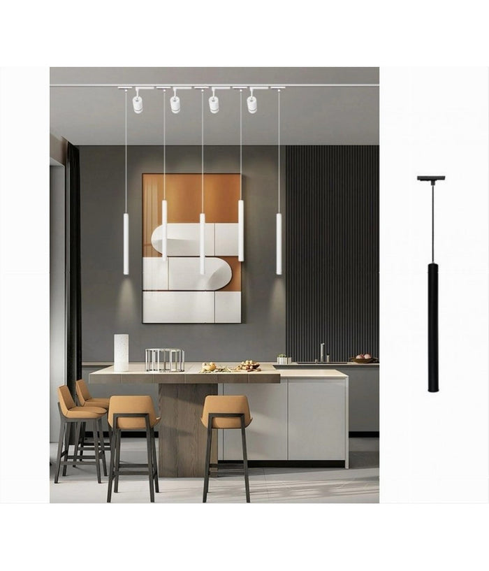 Faretto Led A Sospensione 3 W Cilindro Per Binario Track Monofase Lampada Lp-80         