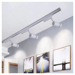 Faretto Da Binario Led Cob 30 W Bianco Faro Soffitto Proiettore Luce F-30w-07ac  -bianco Caldo      -