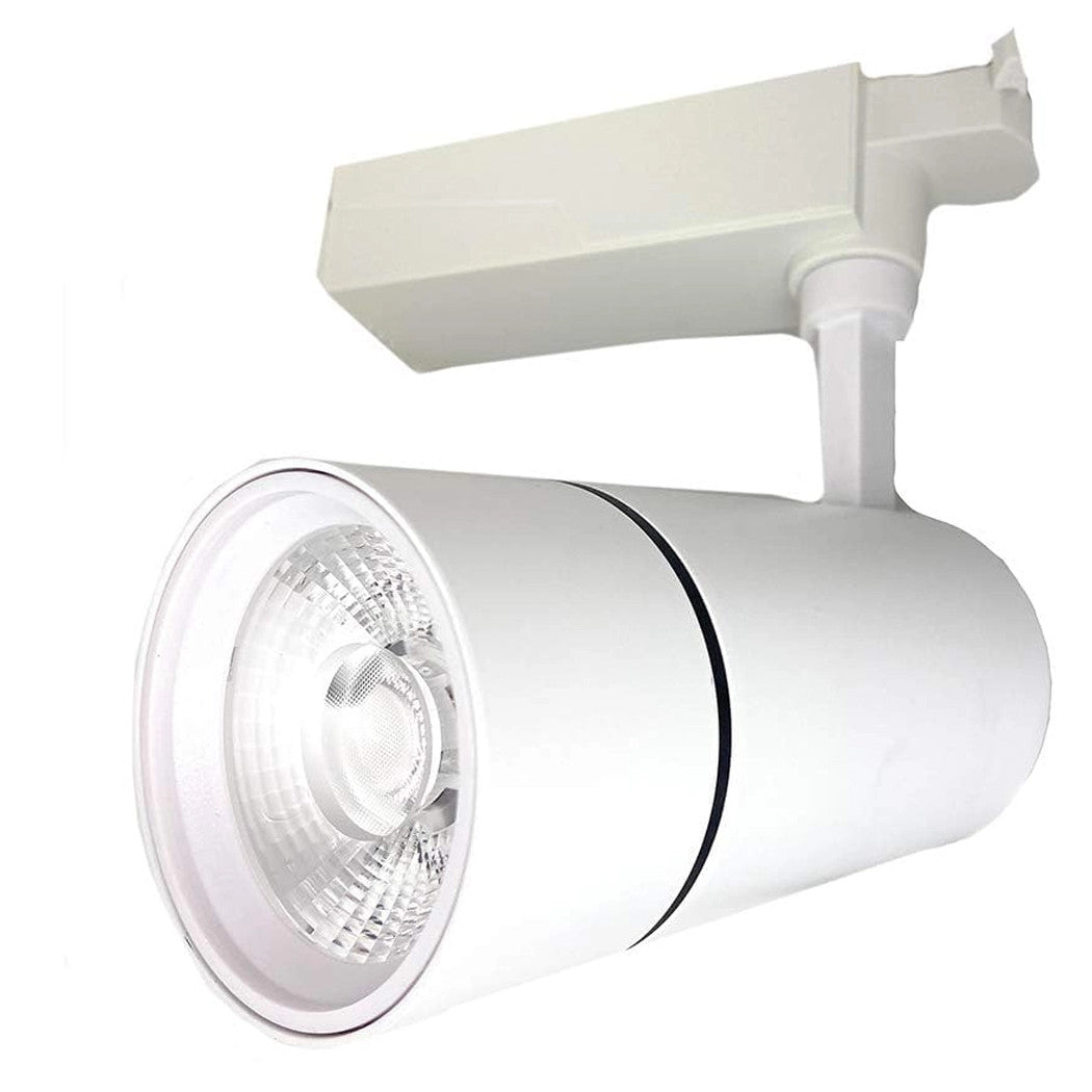 Faretto Da Binario Led Cob 30 W Bianco Faro Soffitto Proiettore Luce F-30w-07ac  -bianco Caldo      -
