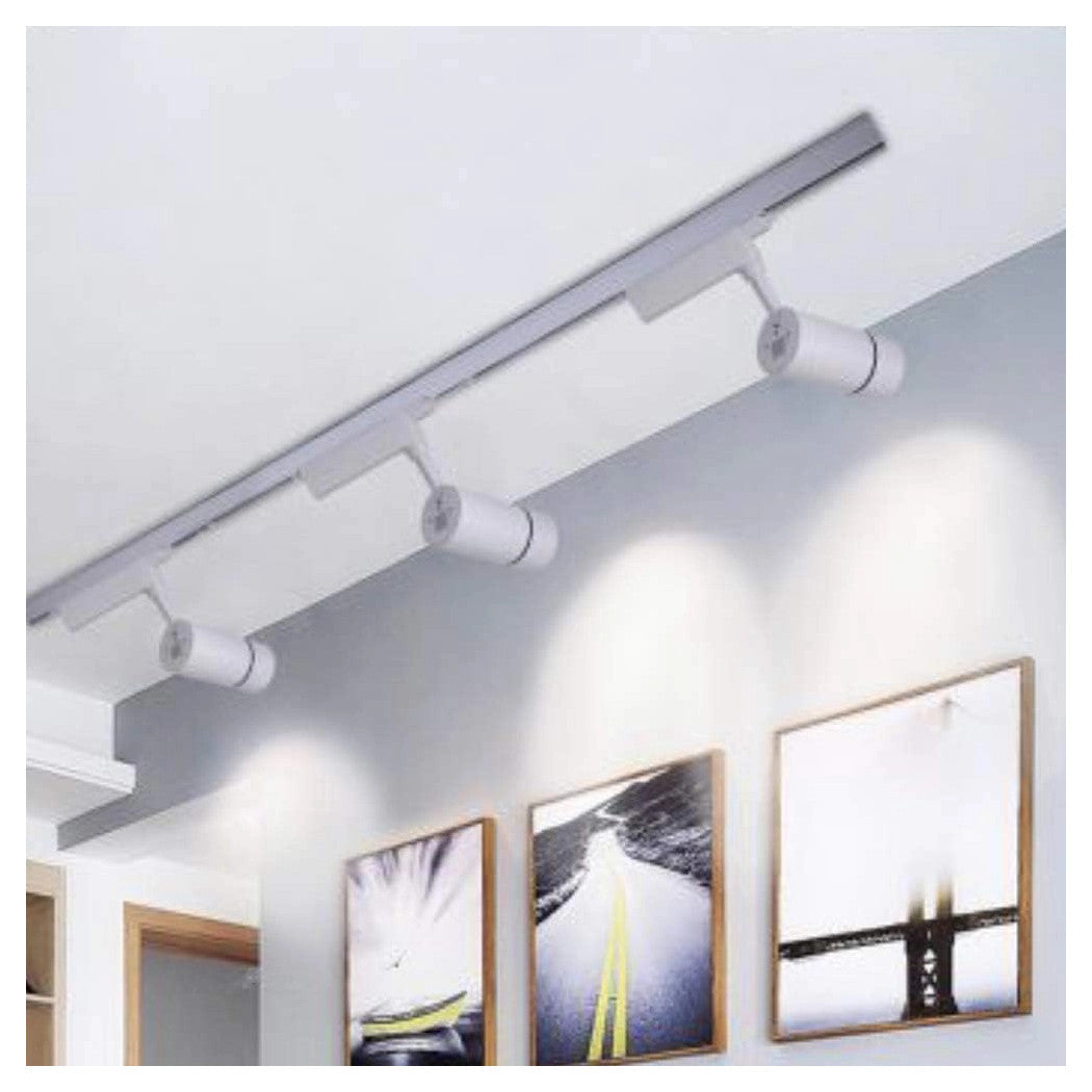 Faretto Da Binario Led Cob 30 W Bianco Faro Soffitto Proiettore Luce F-30w-07ac         