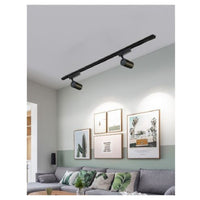 Trade Shop - Faretto Led Cob Con Binario 30w Lampada Pista Luce Fredda Naturale Calda F30w-9h -