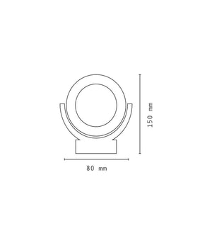 Faretto Led Cob Da Campeggio Casa Auto Lampada Portatile Con Magnete Dt-2110         