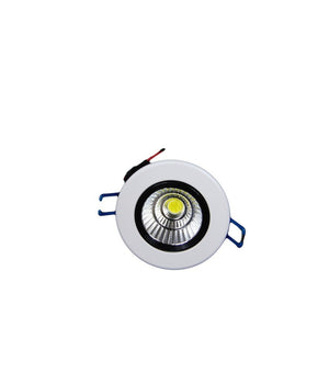 Faretto Led Cob Incasso Da 3w 5w 7w 12w 20w 30w Con Molle Alette Alta Potenza  Bianco-bianco Freddo-3 Watt      