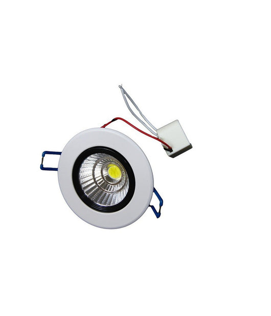 Faretto Led Cob Incasso Da 3w 5w 7w 12w 20w 30w Con Molle Alette Alta Potenza  Bianco-bianco Caldo-9 Watt      