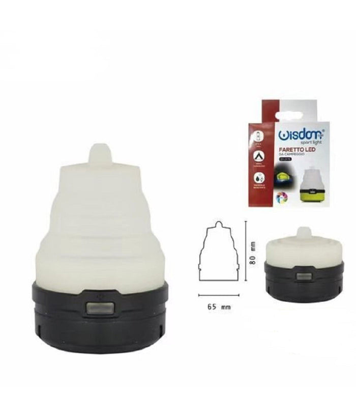 Faretto Led Da Campeggio Rgb 7 Colori Luce Appendibile Richiudibile Ip20 Dt-2175         