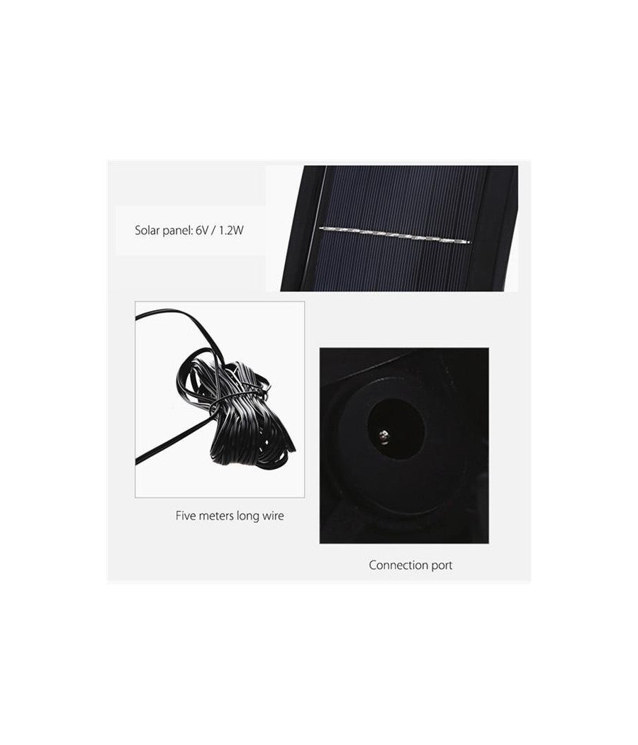 Faretto Led Da Esterno Con Pannello Solare Con Sensore Di Movimento Telecomando         