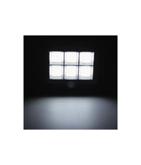 Faretto Led Da Esterno Con Pannello Solare Con Sensore Di Movimento Telecomando         