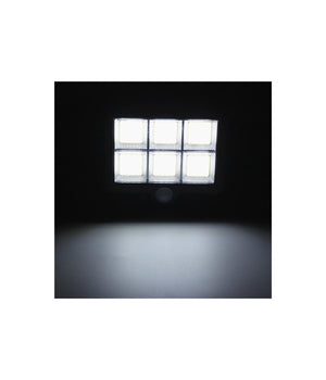 Faretto Led Da Esterno Con Pannello Solare Con Sensore Di Movimento Telecomando         