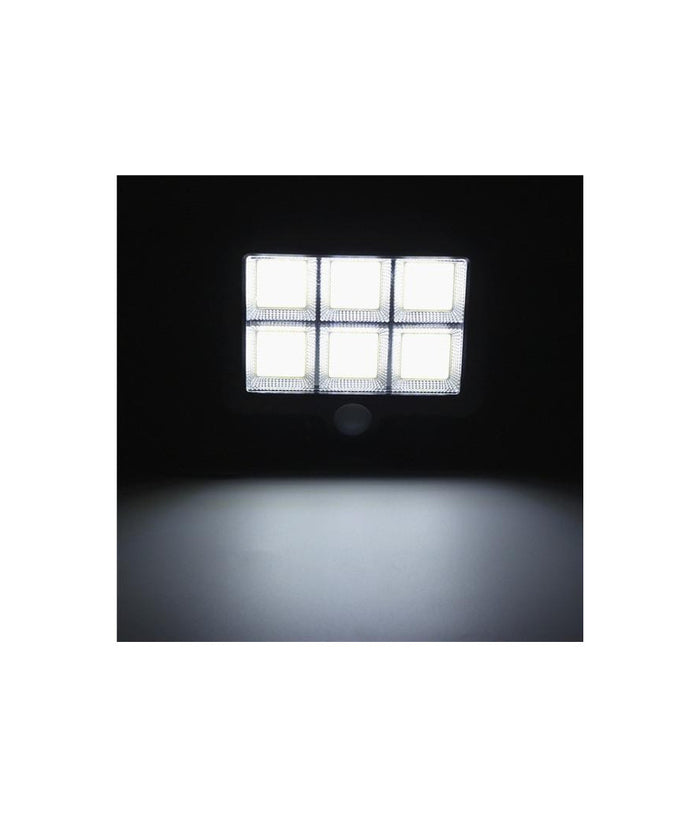 Faretto Led Da Esterno Con Pannello Solare Con Sensore Di Movimento Telecomando         