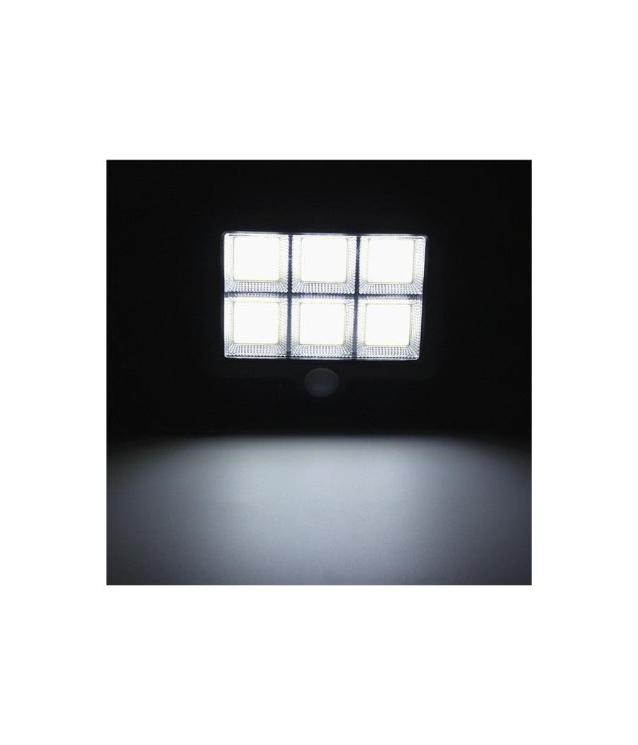 Faretto Led Da Esterno Con Pannello Solare Con Sensore Di Movimento Telecomando         