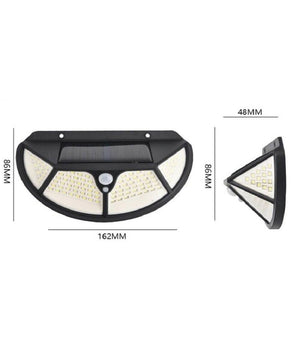 Faretto Led Da Esterno Con Pannello Solare Sensore Di Movimento Crepuscolare 6pz         