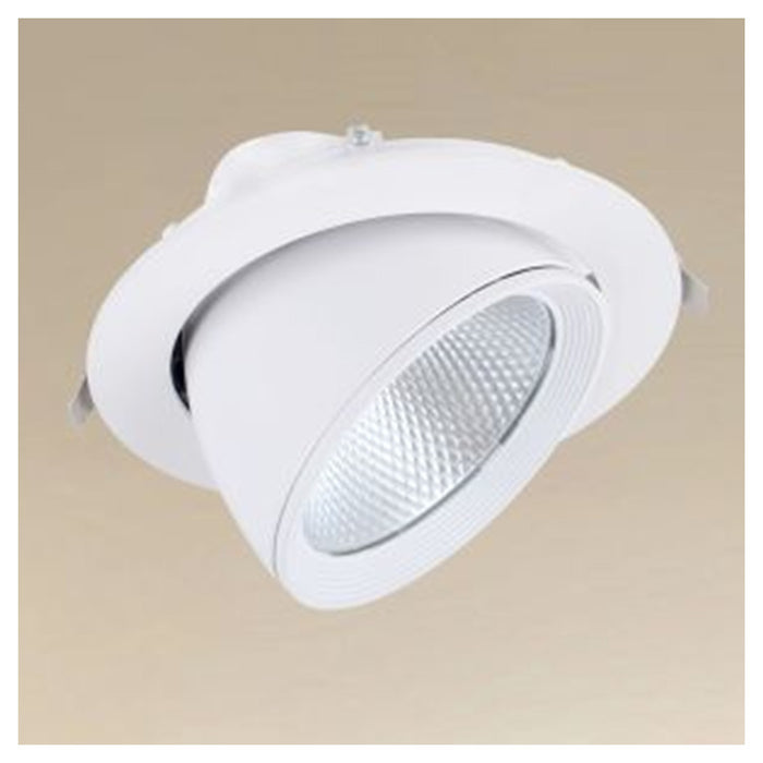 Trade Shop - Faretto Led Da Incasso 40w 4400lm Bianco Orientabile Luce 3000k-6500k Ip20 00779         
