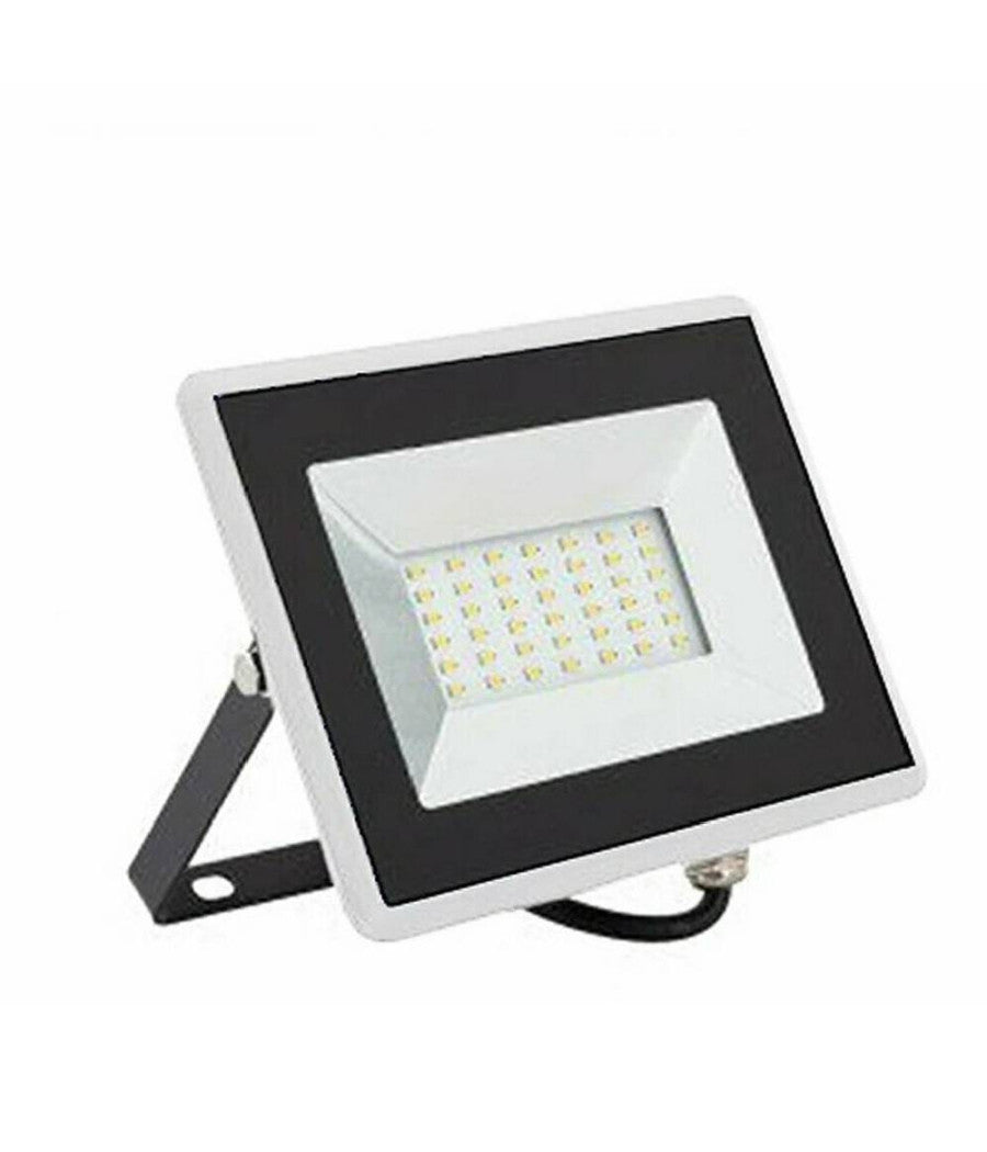 Faretto Led Esterno Bianco Luce Naturale Calda Fredda 30w Antipioggia F30w-b1  -bianco Caldo      -