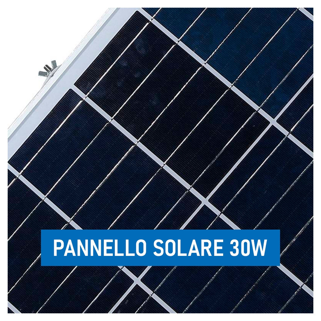 Trade Shop - Faretto Led Esterno Con Pannello Energia Solare 800 W Batteria 12 Ore Faro Ip67         