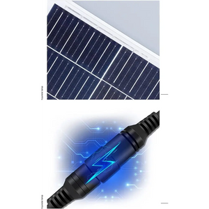 Faretto Led Esterno con Pannello Solare, Faro a Led da Giardino 1000w con Sensore Crepuscolare