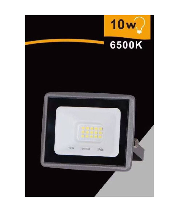 Faretto Led Faro 10watt 900 Lm Ip65 Grigio Luce Naturale Calda Fredda Ek02-10w-g         