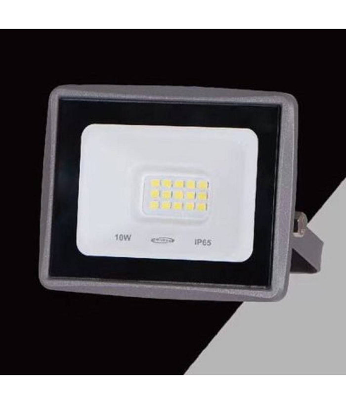 Faretto Led Faro 10watt 900 Lm Ip65 Grigio Luce Naturale Calda Fredda Ek02-10w-g         