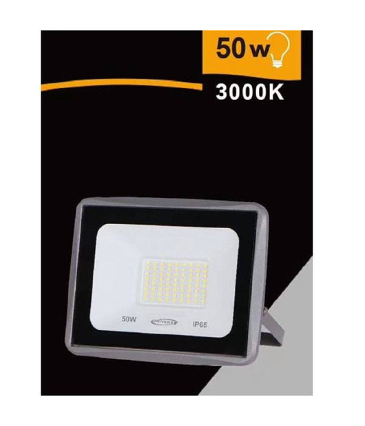 Faretto Led Faro 50watt 4500lm Ip65 Grigio Luce Calda Naturale Fredda Ek02-50w-g         