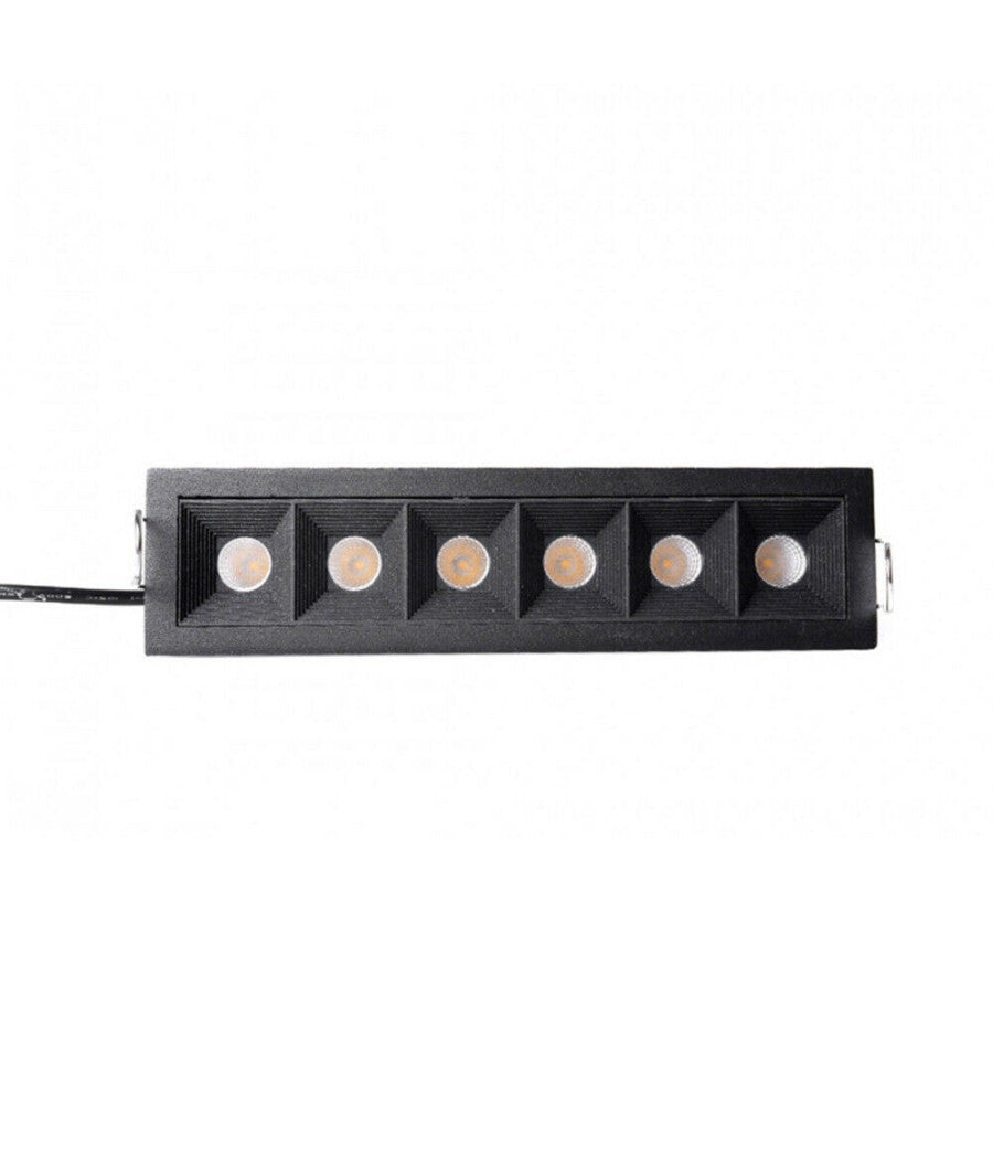 Faretto Led Incasso 12w Soffitto Moderno Nero Luce 6500k 3000k 4000k Spot         