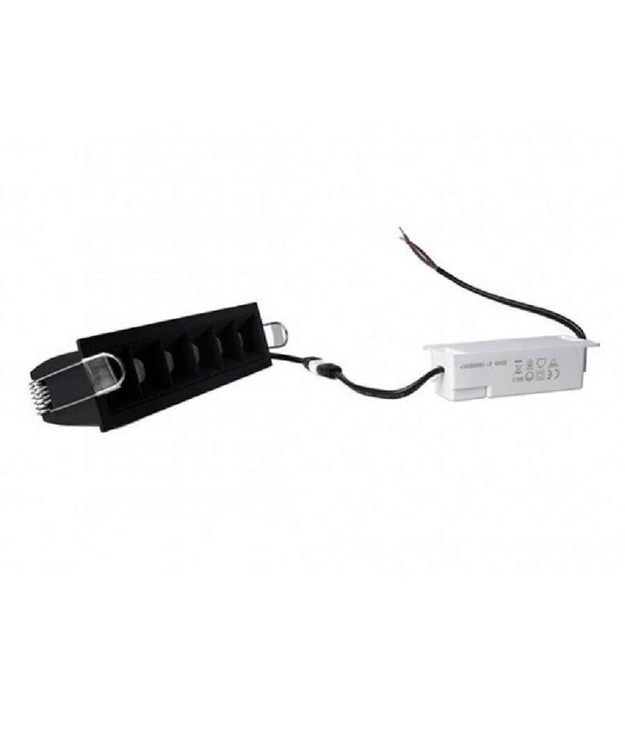 Faretto Led Incasso 12w Soffitto Moderno Nero Luce 6500k 3000k 4000k Spot         