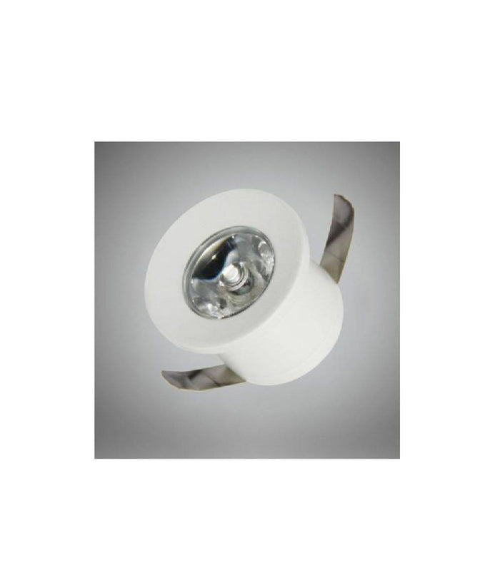 Faretto Led Incasso 1 W Bordo Bianco Mini Punto Luce 6500k 3000k 4000k Blu  -bianco Caldo      -