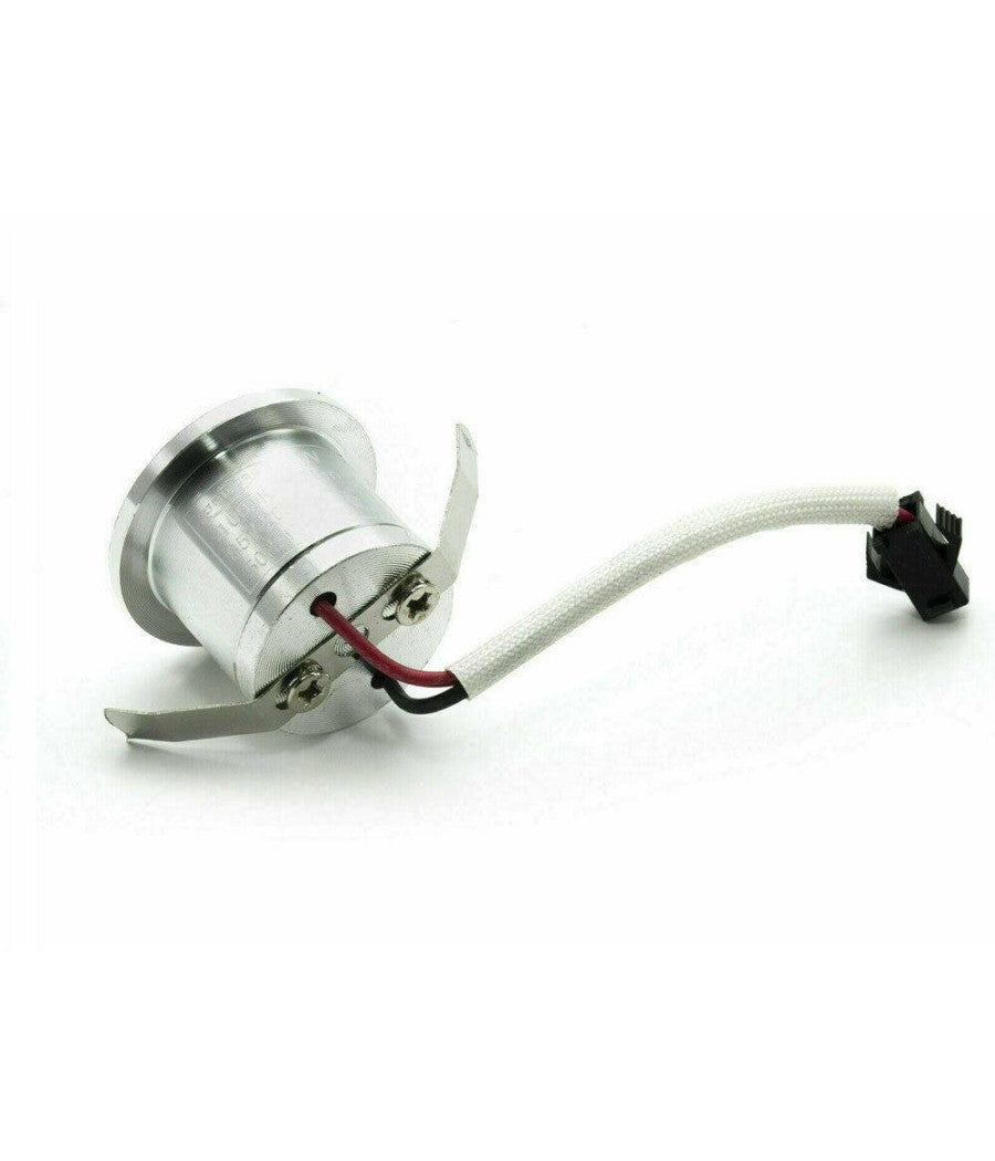 Faretto Led Incasso 1 W Bordo Bianco Mini Punto Luce 6500k 3000k 4000k Blu  -blu      -