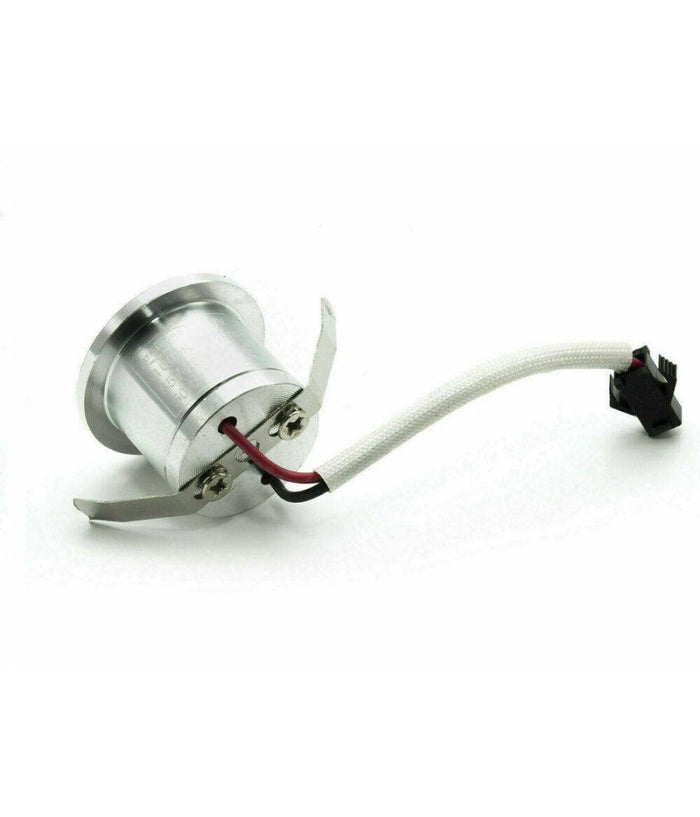 Faretto Led Incasso 1 W Bordo Bianco Mini Punto Luce 6500k 3000k 4000k Blu  -blu      -