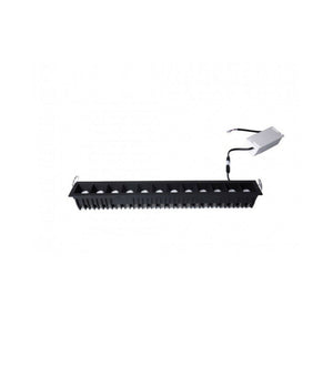 Faretto Led Incasso 24w Soffitto Moderno Nero Luce 6500k 4000k 3000k Spot  -bianco Freddo      -