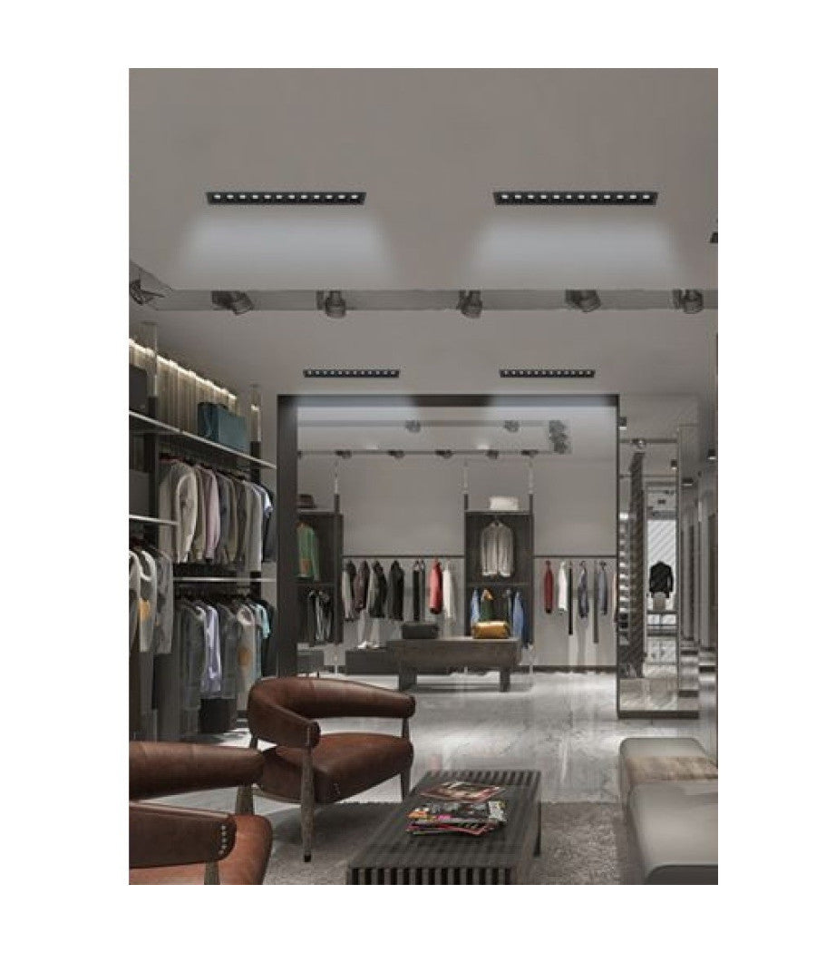 Faretto Led Incasso 24w Soffitto Moderno Nero Luce 6500k 4000k 3000k Spot  -bianco Freddo      -